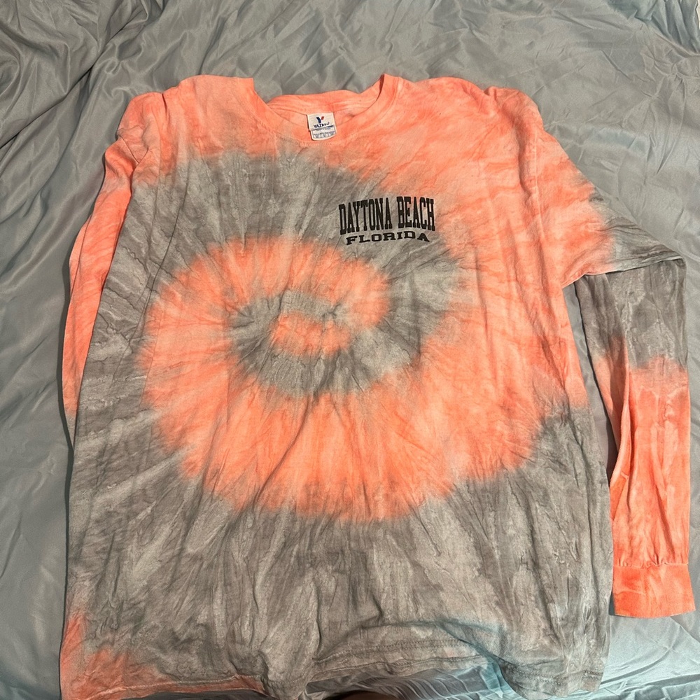 Long sleeve tie dye Daytona shirt